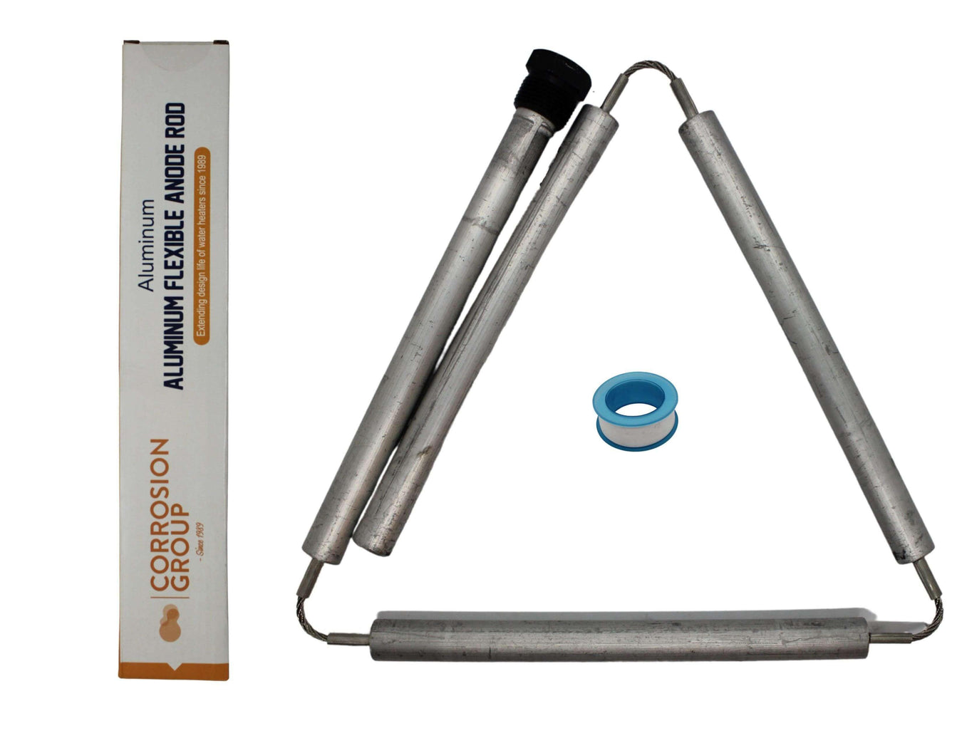 Fleksibel anodestang til varmt vandvarmer