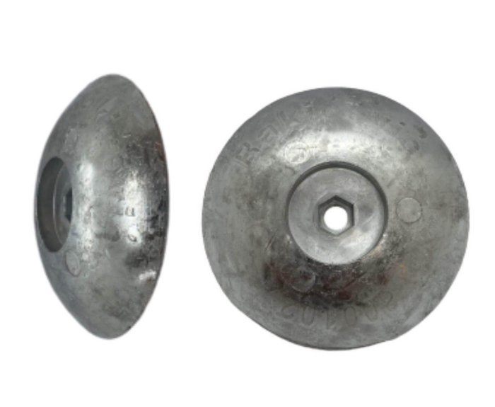 Zink anode Rudder - Dia: 110mm, 0.700kg - 2-pack